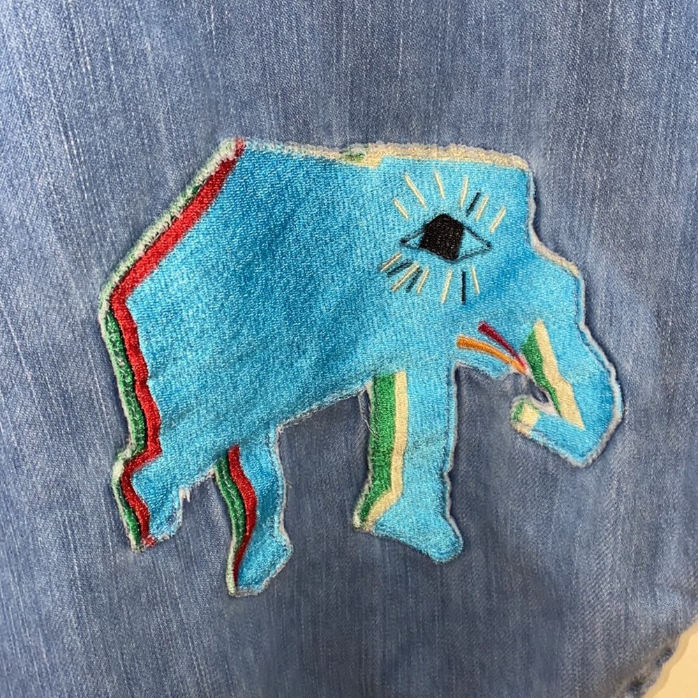 Jean Jacket With Patchwork - image 4